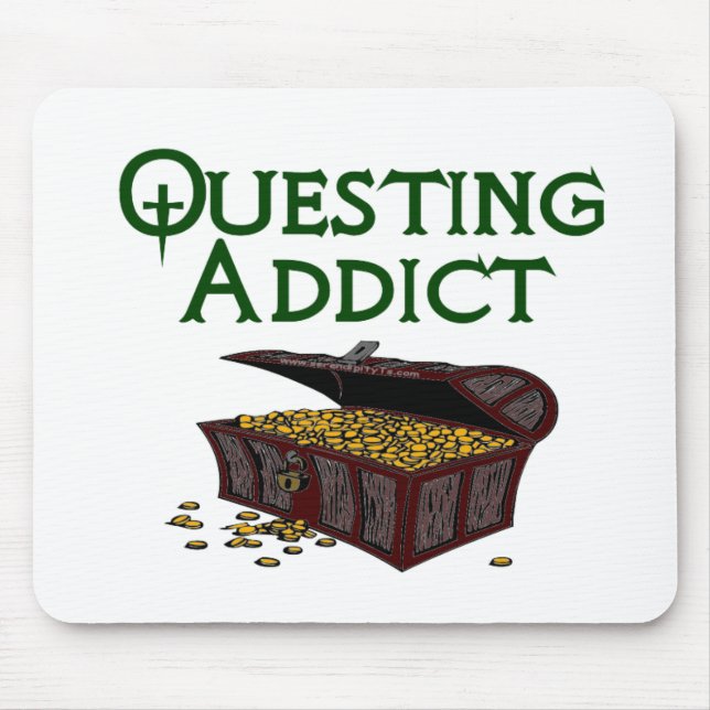 Mousepad Questing o viciado (Frente)