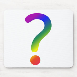 Mousepad Question mark rainbow