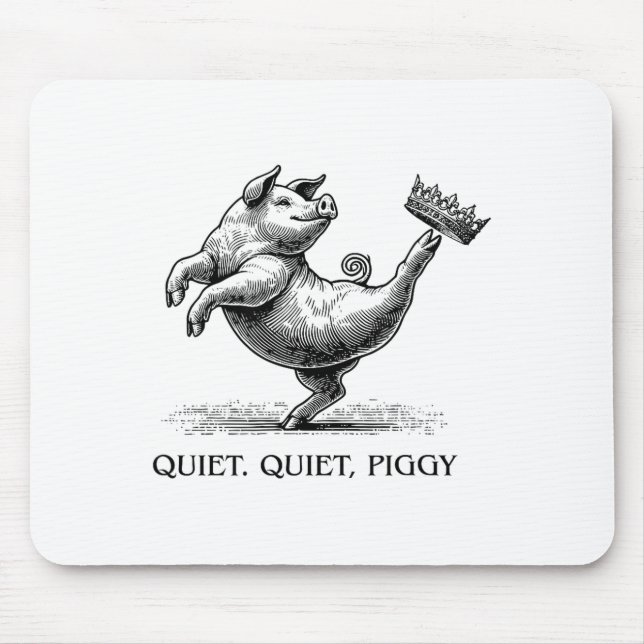 Mousepad Quiet Ggy Meme Feminist Subtle Humor Protest Resis (Frente)