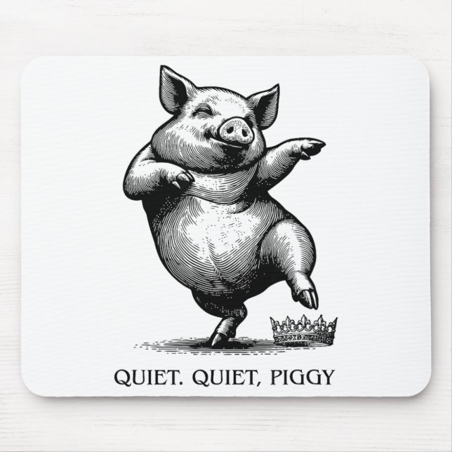 Mousepad Quiet Ggy Meme Feminist Subtle Humor Protest Resis (Frente)