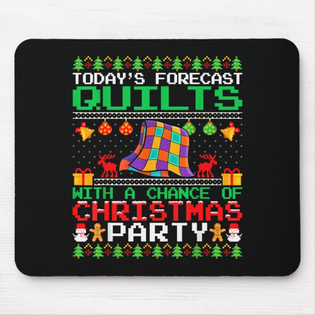 Mousepad Quilts Christmas Party Quilts Quilting Christmas U (Frente)