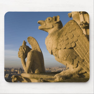 Mousepad Quimera na fachada da Catedral de Notre Dame,