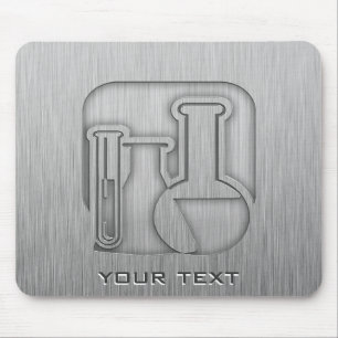 Mousepad Química com aspecto metálico escovado