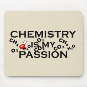 Mousepad química é minha paixão, citação química engraçada
