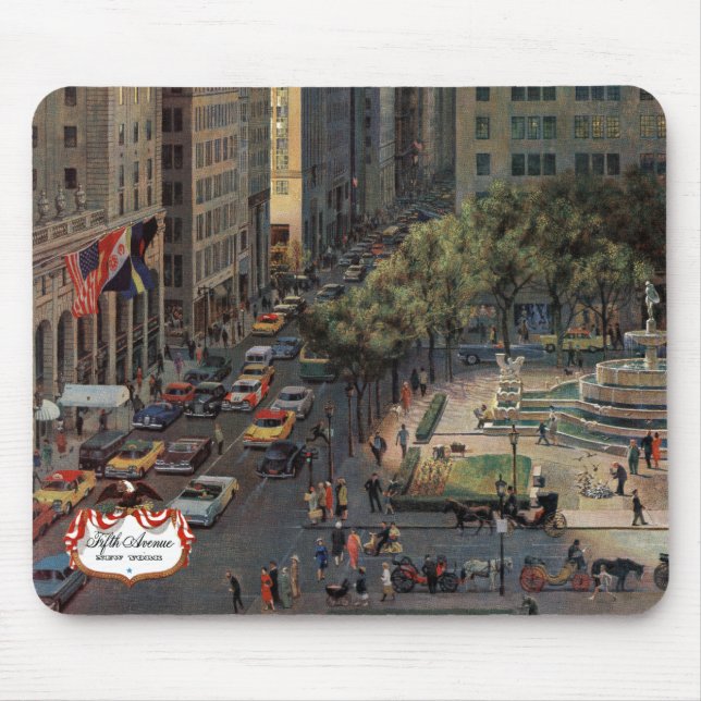 Mousepad Quinta Avenida por John Falter (Frente)