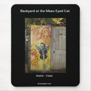 Mousepad Quintal no gato Eyed meio