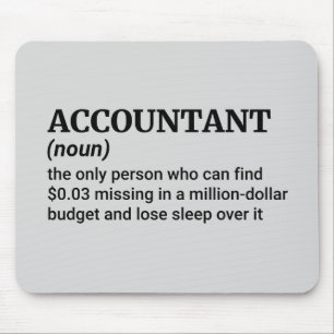 Mousepad Quirky Accountants Humor