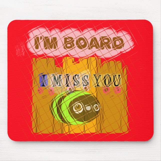 Mousepad Quirky Bee Art Impressão (Frente)