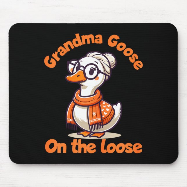 Mousepad Quirky Goose Creations Funny Grandma Goose On The  (Frente)