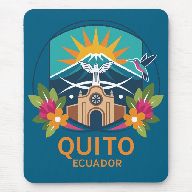 Mousepad Quito Equador América do Sul (Frente)