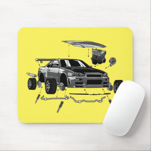 MOUSEPAD R34 CONJUNTO SKYLINE