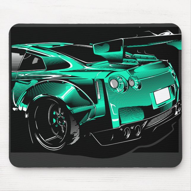 MOUSEPAD R35 GTR GREEN BEAST (Frente)