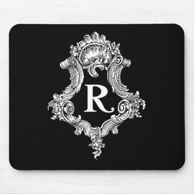 Mousepad R Monograma Inicial (Frente)