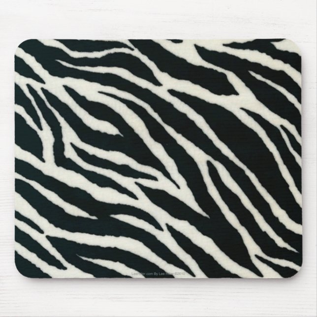 Mousepad RAB Rockabilly Estampa de Zebra Preto & Branco (Frente)