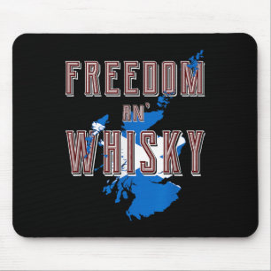 Mousepad Rabbie Burns Cita Liberdade Cores Escoceses Whisky