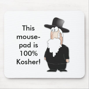 Mousepad Rabino judaico engraçado - desenhos animados lega