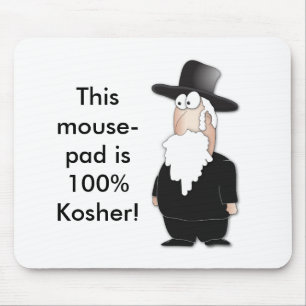 Mousepad Rabino judaico engraçado - desenhos animados legal