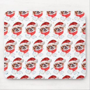 Mousepad Raça de Cão Chin Japonês Estrelas de Natal
