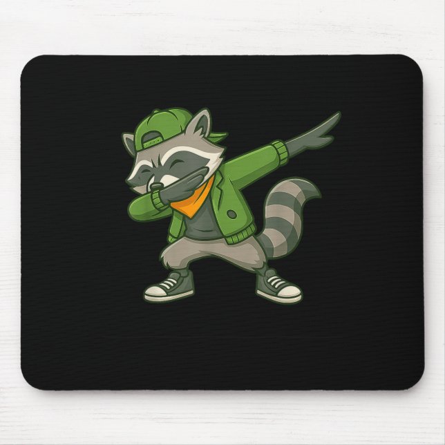 Mousepad Raccoon Dab Streetwear Clic Funny For Men Women Ki (Frente)
