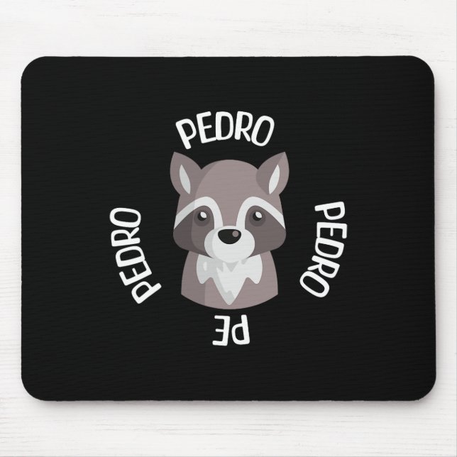 Mousepad Raccoon Dancing Funny Pedro Pedro Pe Meme So (Frente)