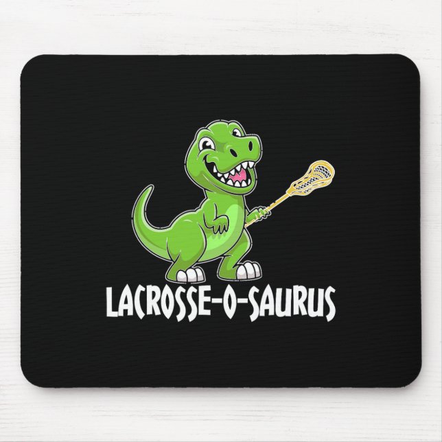 Mousepad Racket de Lacrosse T-rex Dino Lacrosse  (Frente)