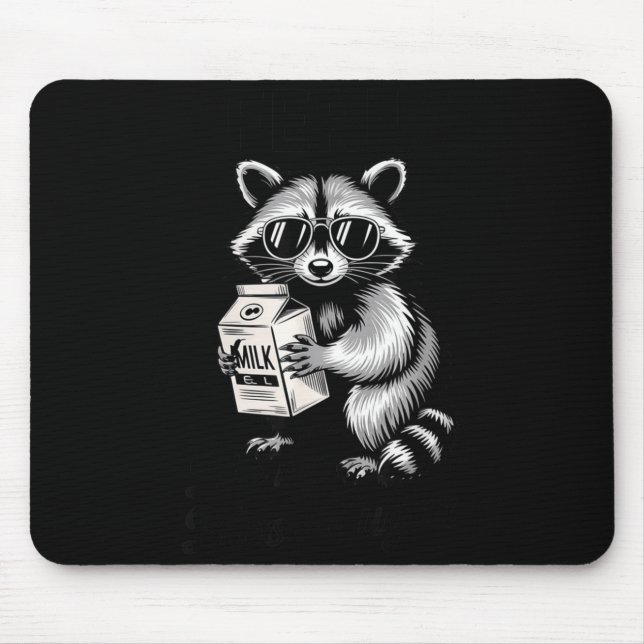 Mousepad Racoon Feral Like My Blood Sugar Diabetes Awarenes (Frente)