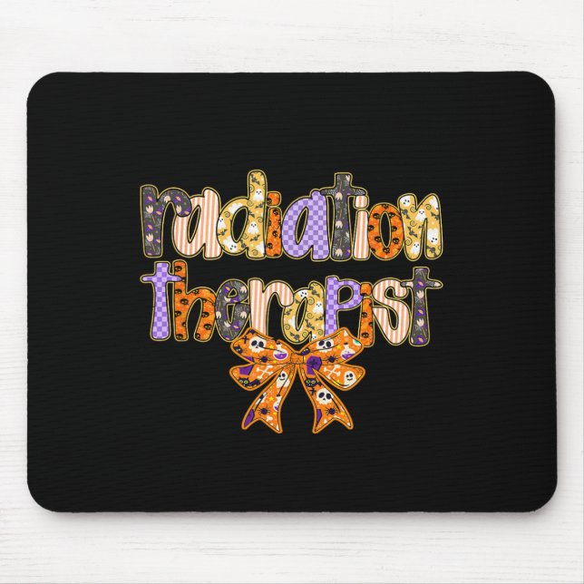 Mousepad Radiação Terapeuta Halloween Coquette Pumpkin Rad (Frente)