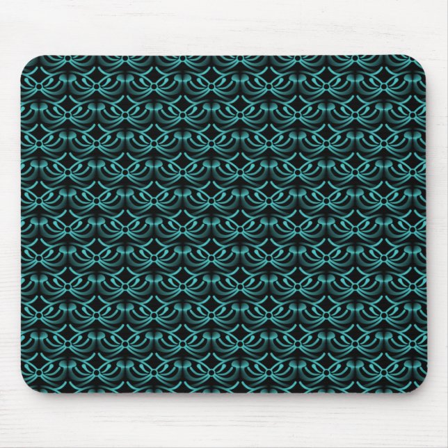 Mousepad Radiante do Teal Vibrante (Frente)