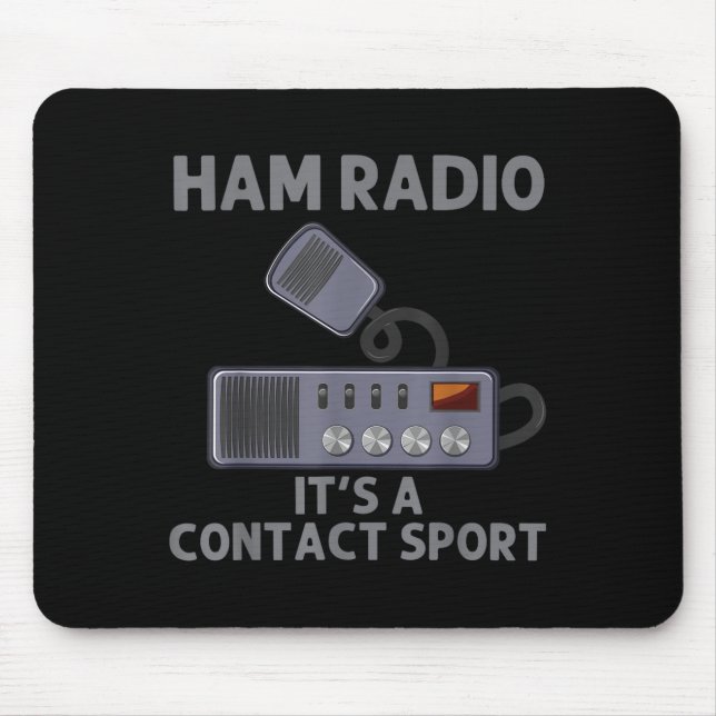 Mousepad Rádio Arte Para Homens, Rádio Amadora (Frente)