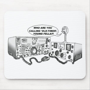Mousepad Rádio velho do temporizador