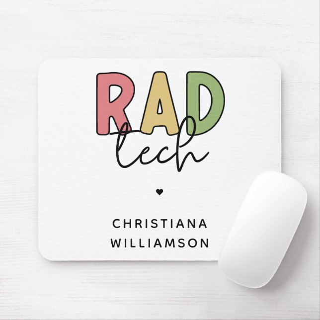 Mousepad Radiologia Tecnológica Radiológica Personalizada R (Com mouse)