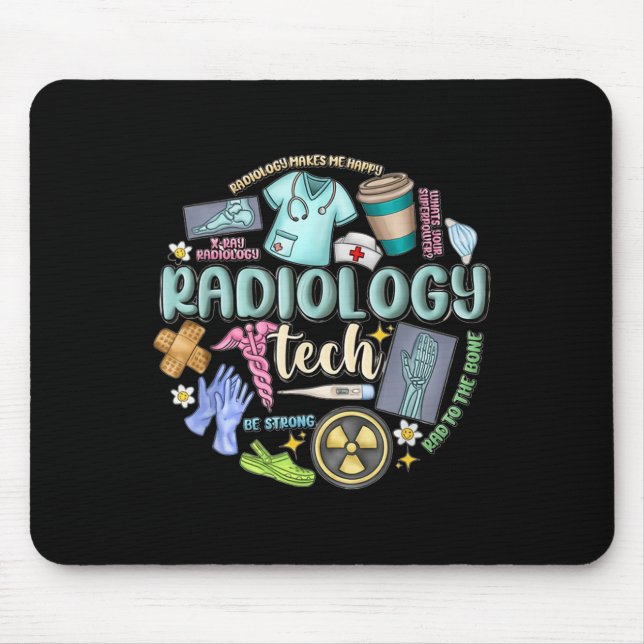 Mousepad Radiology Technician Christmas Rad Tech X-ray Tech (Frente)
