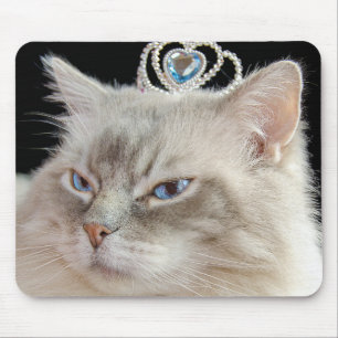 Mousepad Ragdoll Cat com Tiara