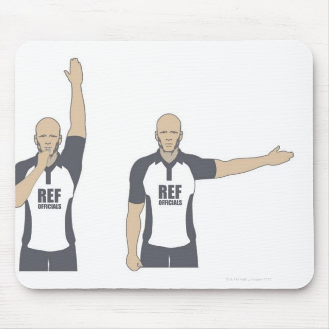 Mousepad Râguebi de sinal de pontapé, livre (Frente)