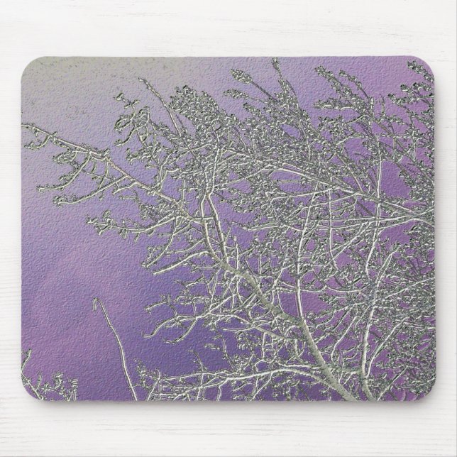 Mousepad Raias de prata afortunadas V5 do roxo n (Frente)