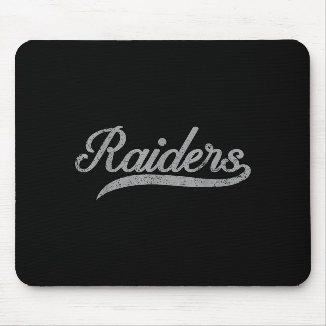 Mousepad Raiders Name Usa Flag Gift Men Women Boy Girl  (Frente)