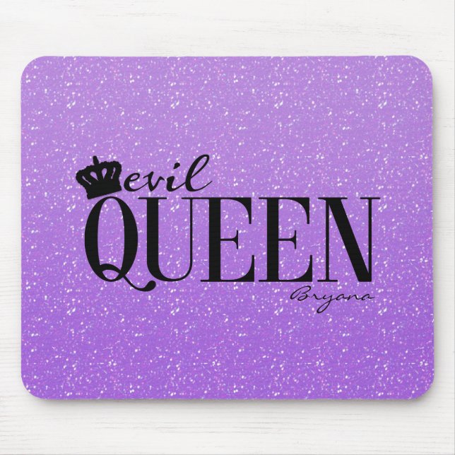 Mousepad Raina Maligna Coroa de Brilho Roxo Almofadinha de  (Frente)