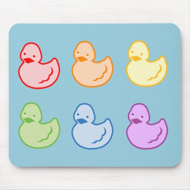 Mousepad Rainbow Duckies (Frente)