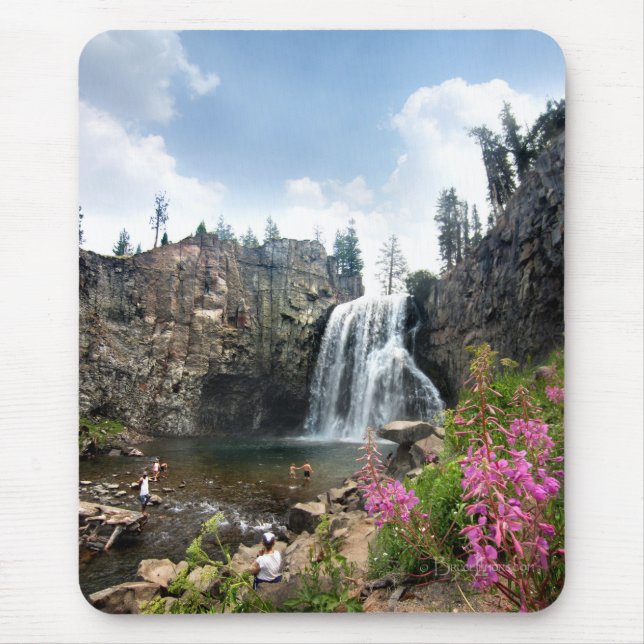 Mousepad Rainbow Falls Waterfall - Devils Postpile - Sierra (Frente)