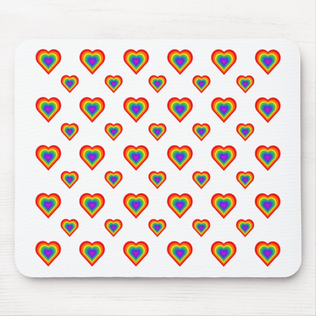 Mousepad Rainbow Heart (Frente)