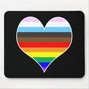 Mousepad Rainbow Heart