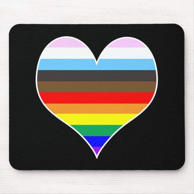 Mousepad Rainbow Heart (Frente)