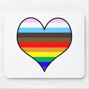 Mousepad Rainbow Heart