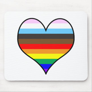 Mousepad Rainbow Heart