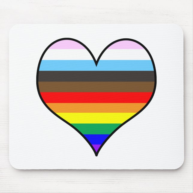 Mousepad Rainbow Heart (Frente)