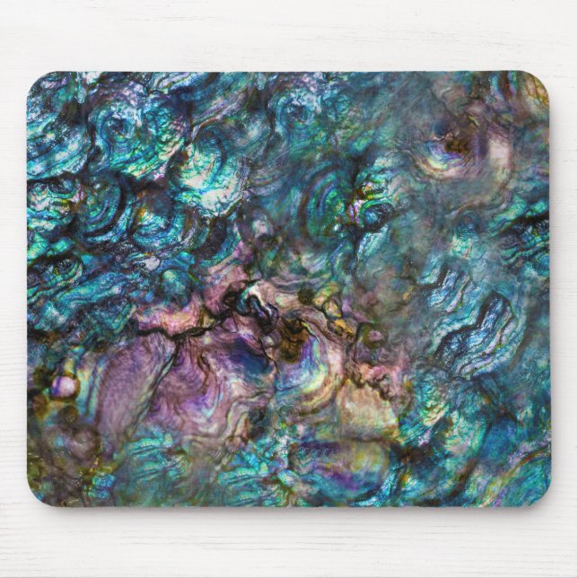 Mousepad Rainbow Iridescente Sea Shell Abalone (Frente)