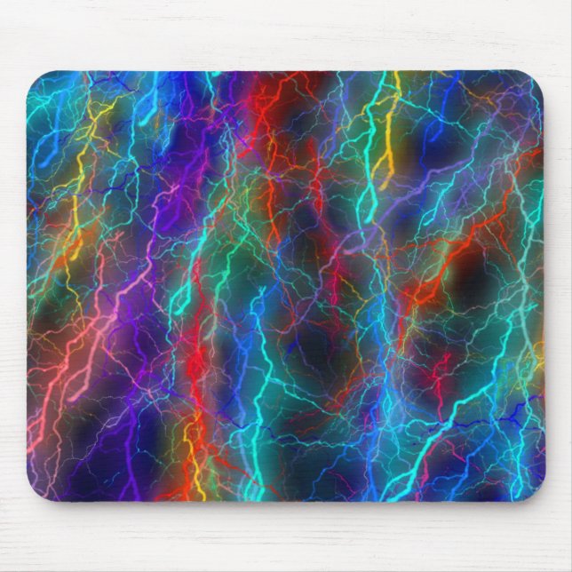 Mousepad Rainbow Lightning Storm (Frente)