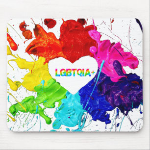Mousepad Rainbow Modern Stripe LGBT