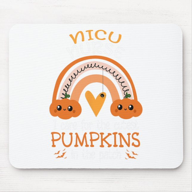 Mousepad Rainbow Nicu Enfermeira Cutest Pumpkins No Patch H (Frente)