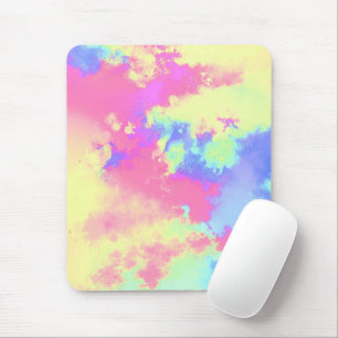 Mousepad Rainbow Paint Splatter efeito amarelo